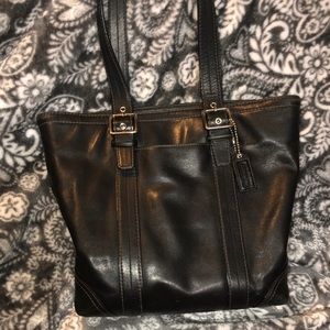 Coach purse.  Black leather.